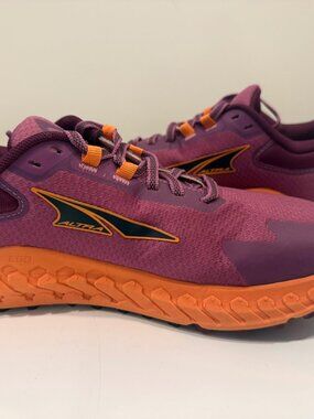 Altra Outroad 2 Trail Running Shoes Womens Size 8.5 Purple/Orange Low Athletic